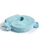 My Brest Friend Nursing Pillow Deluxe Enhanced Comfort w Slipcover Ergonomic Design for Ultimate Breastfeeding Support For Mom Baby Adjustable Backrest and Handy Side Pocket Aqua