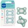 MAM Comfort Baby Pacifier 312 Mths Lightweight OnePiece Silicone 2 Pack