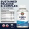 KAL B100 Complex Sustained Release Vitamin B Complex Healthy Energy Support with Natural Base and Fresh Minty Coating Vegetarian 120 Servings 120 Tablets