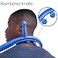 جهاز تدليك الرقبة Body Back Buddy Elite Blue FSA المؤهل للاستخدام مع حسابات الإنفاق المرن (FSA) لتخفيف الألم، أداة علاجية للأنسجة العميقة للظهر، خطاف علاجي لنقاط الضغط العضلية لتخفيف تشنجات العضلات والأنسجة الليفية العضلية، وتخفيف الضغط على نقاط الكتف