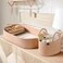 J&amp;JOO JJOO Baby Changing Basket includes Diaper Caddy Soft Waterproof DualCover Portable Changing Pad for Dresser Changing Table Gift for Baby Shower Organic Cotton Rope
