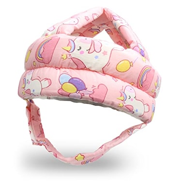 REFLYAWAY Baby Head Protector Baby Helmet for Crawling Walking No Bumps Safety Head Adjustable Protective Cap for Walking Playing Unicorn