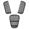 Accmor Car Seat Straps Shoulder Pads Suit for Baby Kids Car Seat Strap Covers Hip Support Car Seat Strap Pads Soft Seat Belt Covers for All Car Seats Pushchair Stroller Grey