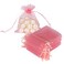 HRX Package Blush Pink Organza Bags 3x4 inch 100pcs Mesh Gift Bags Jewelry Pouches Drawstring Empty Sachet for Shower Party Favor Present Giveaways