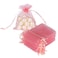 HRX Package Blush Pink Organza Bags 3x4 inch 100pcs Mesh Gift Bags Jewelry Pouches Drawstring Empty Sachet for Shower Party Favor Present Giveaways