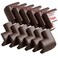 DYKESON 12 Pack Soft Corner Protector Baby Proofing Edge Corner Guards Furniture Safety Bumper for Table Fireplace Stair Cabinet Brown