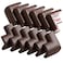 DYKESON 12 Pack Soft Corner Protector Baby Proofing Edge Corner Guards Furniture Safety Bumper for Table Fireplace Stair Cabinet Brown
