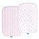 Biloban Bassinet Sheets Compatible with Baby Delight Beside Me Dreamer Bassinet 2 Pack Ultra Soft Bassinet Sheet for Baby Pink Print