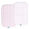 Biloban Bassinet Sheets Compatible with Baby Delight Beside Me Dreamer Bassinet 2 Pack Ultra Soft Bassinet Sheet for Baby Pink Print