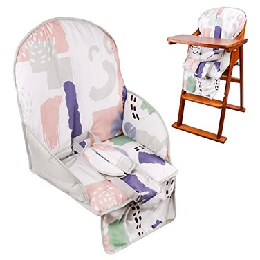 Kocpudu High Chair Pad Cute Pattern Light Print Pattern