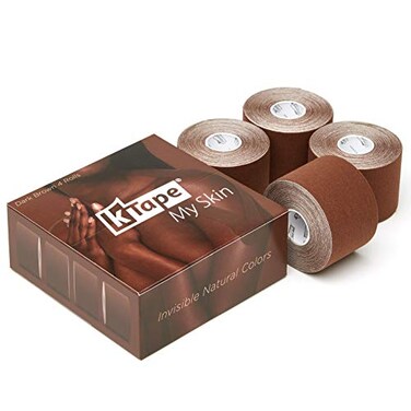 شريط لاصق K-Tape، لون بني داكن، مقاس 4.5 متر × 5 سم