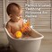Bambeado Dibly Baby Teething Toy Made with Natural Rubber Amber Elements Gentle Support Easy to Hold Simple to Clean Cute Dinosaur Teether Toy Alternative to Amber Teething Necklace