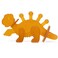 Bambeado Dibly Baby Teething Toy Made with Natural Rubber Amber Elements Gentle Support Easy to Hold Simple to Clean Cute Dinosaur Teether Toy Alternative to Amber Teething Necklace