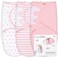 Mama Cheetah Baby Swaddle Blanket Adjustable Newborn Swaddle Wrap for Infant 03 Month 3 Pack Soft Organic Cotton