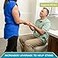 Stander Handy Handle Lift Assist Device for Elderly and Disabled Patient Standing Aid for Handicapped Red with Rubber Grip