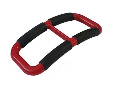 Stander Handy Handle Lift Assist Device for Elderly and Disabled Patient Standing Aid for Handicapped Red with Rubber Grip