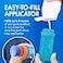 Boon Yuvi Sunscreen Applicator for Kids Refillable and Spill Proof Kids Sunscreen Brush with Soft Foam Sponge Summer Beach Essentials for Vacation 3 Oz Travel Size 2 Count