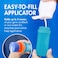 Boon Yuvi Sunscreen Applicator for Kids Refillable and Spill Proof Kids Sunscreen Brush with Soft Foam Sponge Summer Beach Essentials for Vacation 3 Oz Travel Size 2 Count