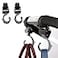 LLUFO Stroller Hooks for Hanging Diaper Bags Baby Stuff Organizer Groceries Purse Mommy Hook Stroller Accessories for Mom When Jogging Walking or Shopping Pack of 2Black