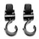 LLUFO Stroller Hooks for Hanging Diaper Bags Baby Stuff Organizer Groceries Purse Mommy Hook Stroller Accessories for Mom When Jogging Walking or Shopping Pack of 2Black