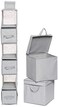 Delta Children Nursery Storage 48 Piece Set Easy StorageOrganization Solution Keeps Bedroom Nursery Closet Clean Dove Grey