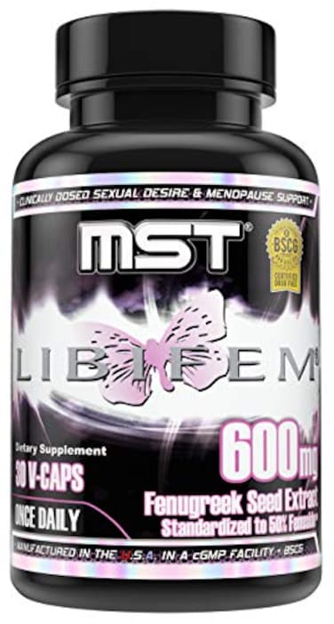 كبسولات مستخلص بذور الحلبة MST Libifem لتعزيز الرغبة الجنسية والإثارة والرضا، بالإضافة إلى مكمل غذائي لدعم صحة المرأة خلال فترة انقطاع الطمث، 30 كبسولة، معتمدة من BSCG وخالية من الأدوية