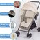 Wanateber Mosquito Net for Stroller Protective 2Pack Perfect Bug Net for Strollers Bassinets Cradles Playards Pack N Plays and Portable Mini Crib Khaki