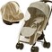 Wanateber Mosquito Net for Stroller Protective 2Pack Perfect Bug Net for Strollers Bassinets Cradles Playards Pack N Plays and Portable Mini Crib Khaki