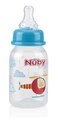 Nuby Printed NonDrip Bottle 4 Ounce 1 Pack of 1 Bottle Colors May Vary