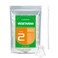 wananfu Size 2 Empty Capsules Vegetarian 100 Count Bundle with 2 Micro Lab Spoons Clear Fillable Veggie Pill Capsules Size 2 for Making Your Own Supplements