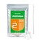 wananfu Size 2 Empty Capsules Vegetarian 100 Count Bundle with 2 Micro Lab Spoons Clear Fillable Veggie Pill Capsules Size 2 for Making Your Own Supplements