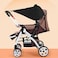 SIQITECHNO Universal Stroller Sun Shade UV Sun Protection Shade Blackout Cover Waterproof Baby Stroller Cover UPF50 Pushchair Shield Canopy with Viewing Window Detachable Rain Sunshade Canopy Shield P