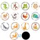Gosknor 24pcs Potty Training Seat Magic Sticker Reusable Potty Training Stickers Potty Stickers Training Toilet Stickers Color Changing Pee Stickers for Boys Kids Wildlife