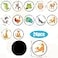 Gosknor 24pcs Potty Training Seat Magic Sticker Reusable Potty Training Stickers Potty Stickers Training Toilet Stickers Color Changing Pee Stickers for Boys Kids Wildlife