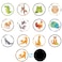 Gosknor 24pcs Potty Training Seat Magic Sticker Reusable Potty Training Stickers Potty Stickers Training Toilet Stickers Color Changing Pee Stickers for Boys Kids Wildlife