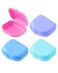JMU Retainer Case with Vent Holes 4 Pack Orthodontic Mouth Guard Cases Denture Case