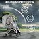 bemece Clear Stroller Rain Cover Bemece Universal Portable Stroller Rain Cover Heavy Duty Durable Windproof Dustproof Snowproof with Breathable Mesh Clear View