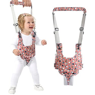 IULONEE Baby Walker Handheld Kids Toddler Walking Harness Helper Assistant Protective Belt Child Activity Walker Adjustable Standing Up Walking Learning Helper for Toddler 724 Month Orange