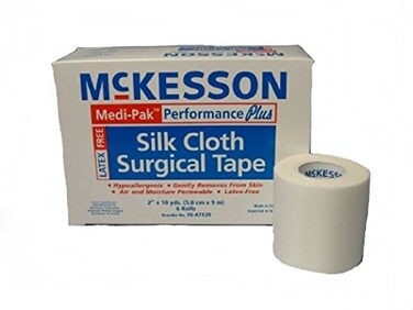 McKesson MediPak Performance Plus Hypoallergenic NonSterile Silk Surgical Tape 2 Inch X 10 Yards Box of 6