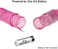 Finever Mini Massager Handheld Pen with 4 Heads for Face Neck HeadBack 2Pack Pink