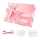 PACKQUEEN Pink Gift Box with Window 9x65x38 Inches Clear Gift Box for Present Contains Ribbon Card Bridesmaid Proposal Box with Magnetic Lid Glossy Pink