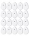 AVCOO 20Pack TENS Unit Replacement Pads LongLasting Snap Electrodes for 50 Times of Use per Pad LatexFree TENS Pads Set Compatible with TENS EMS Devices Using 35mm Button Lead Wires