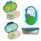 b.box bbox Snack Box 2 Pack Leak Proof Mini Bento Box for Kids Toddlers 2 Compartment Snack Containers for Kids Dishwasher Safe BPA Free PFAS Free Ages 4m 1 34 Cup Each Ocean Blue Forest