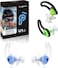 Hearprotek Ear Plugs for Swimming2 Pairs Soft Silicone Reusable Waterproof Earplugs for Adults Men Women Custom Fit for Swimmers Ear Pool Beach Snorkeling Surfing Kickboard TrainingBlueGreen