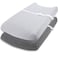 Cuddly Cubs Changing Pad Covers 2 Pack Snuggly Soft Plush Cotton Changing Table Covers for Boy Girl Fits Perfectly on Summer Infant and Other 16 x 32 Baby Changing Table Pads Heather Grey