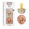 BIBS Pacifiers Boheme Collection BPAFree Baby Pacifier Made in Denmark Set of 2 VanillaPeach Color Premium Soothers Size 618 Months