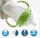 Generic Baby Bottles 2 Pack 8oz Nurture Nest Anti Colic Bottles with Easy to Hold Handles and Soothing Green Trim