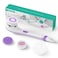 VOYOR Electric Body Brush Back Scrubber for Shower Rechargeable Exfoliating Bath Brush Powered Shower Brush with NonSlip Long Handle Deep Cleansing Exfoliation Massaging Spin Brush BC100 Purple
