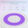 VOYOR Electric Body Brush Back Scrubber for Shower Rechargeable Exfoliating Bath Brush Powered Shower Brush with NonSlip Long Handle Deep Cleansing Exfoliation Massaging Spin Brush BC100 Purple