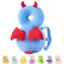 JunNeng Baby Head Protector Backpack Toddler Walking Fall Head Protection Dark Blue Devil